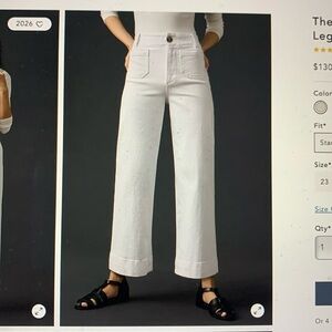Anthropologie Colette white jeans